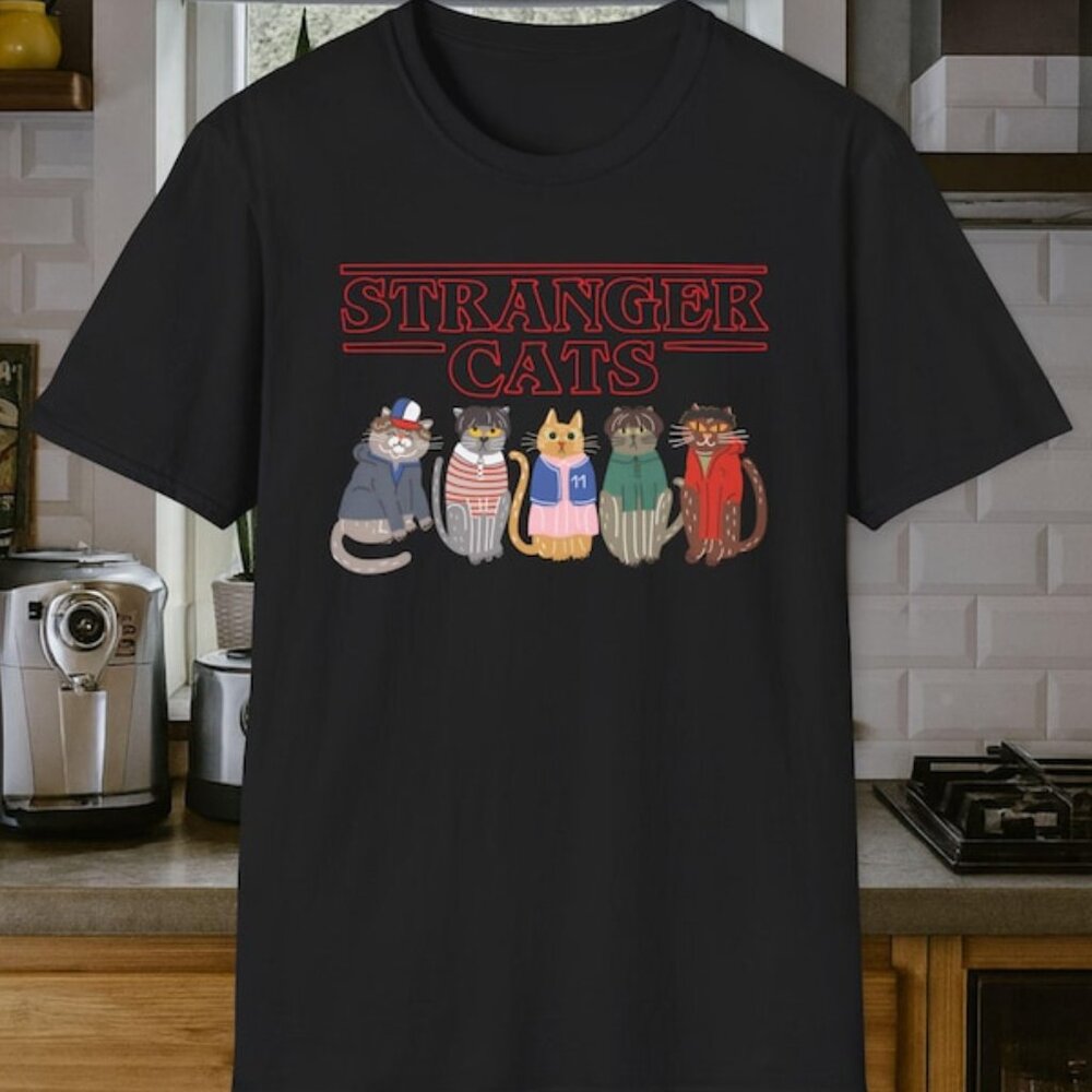 Merry Things T-Shirt, Stranger Cats Shirt, Funny Christmas Shirts